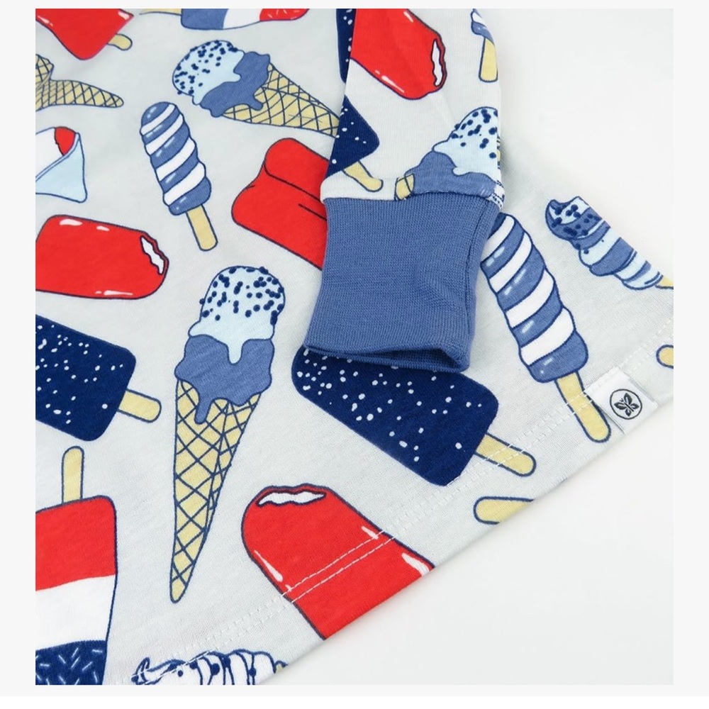 Honest Baby Ice Cream Print Pajamas - Picture 3 of 4
